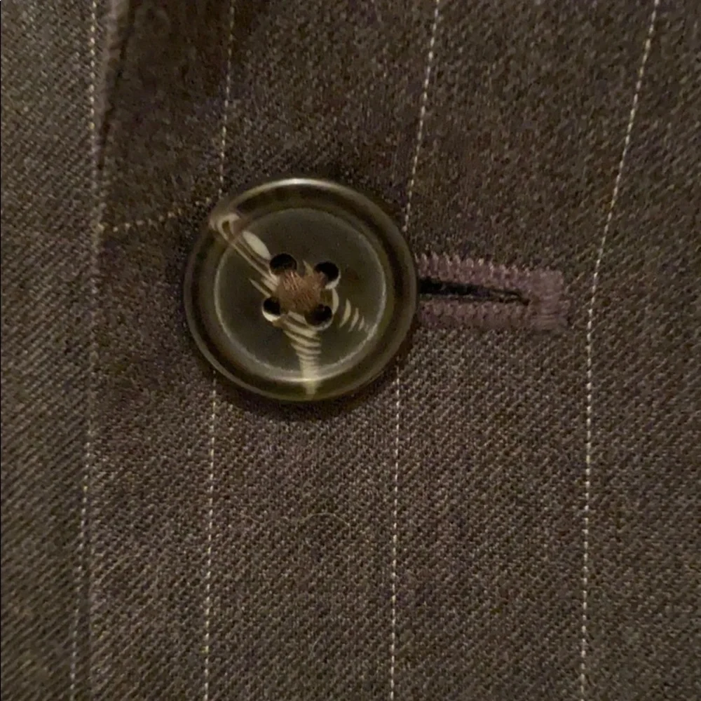 Grey pinstripe wool IZOD blazer